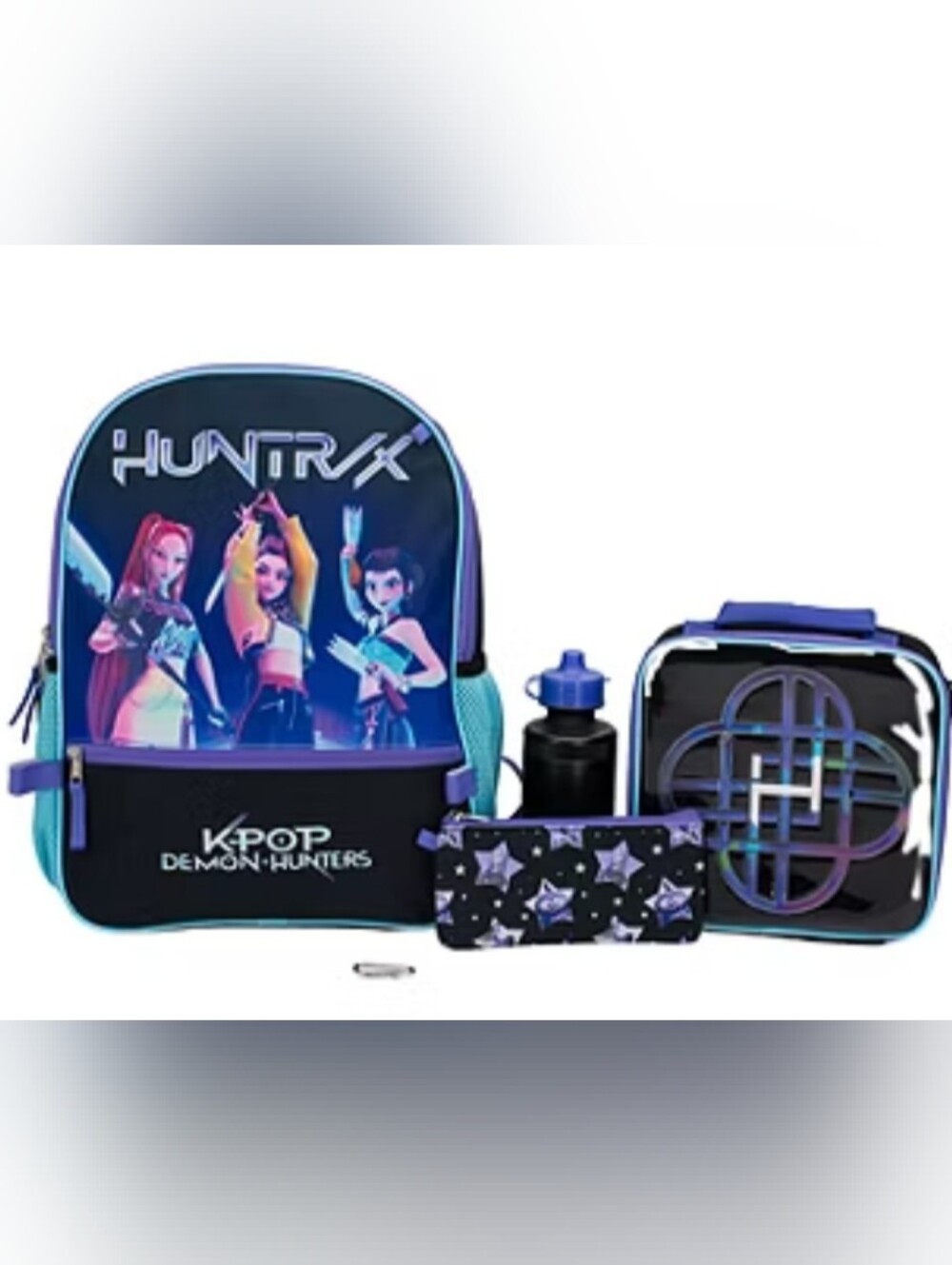 New! Licensed K-Pop Demon Hunters 5-Piece Backpack Set